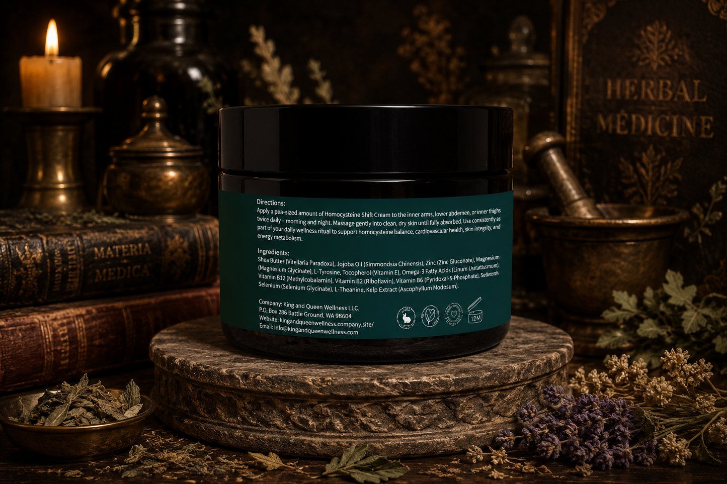 Methylation Shift – Homocysteine & MTHFR Support Cream • B12 • B6 • B2 • Selenium