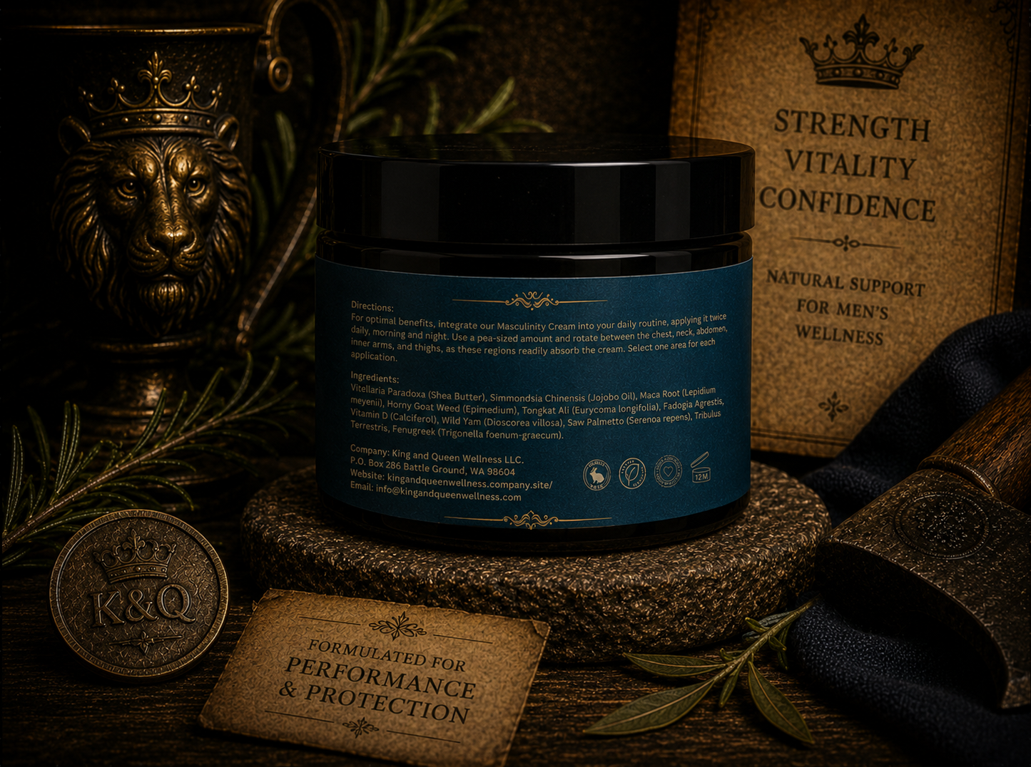 Masculinity – Men’s Daily Drive & Vitality Cream with Maca Tongkat Fadogia