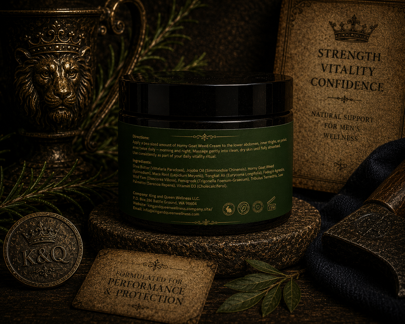 Horny Goat Weed – Men’s Drive Libido Energy Cream • Maca