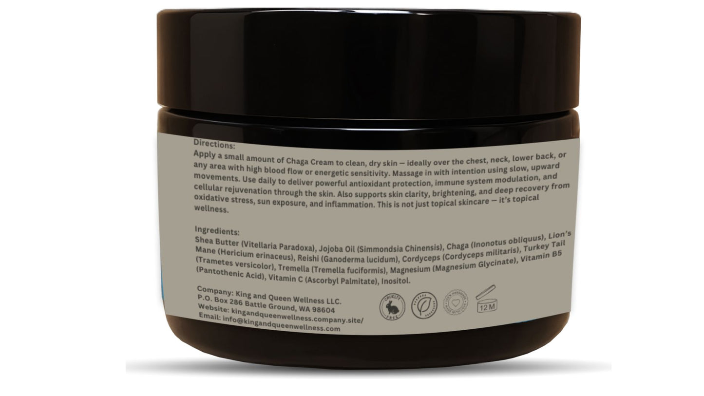 Chaga – Mushroom Antioxidant Cream for Skin Defense Glow & Vitality