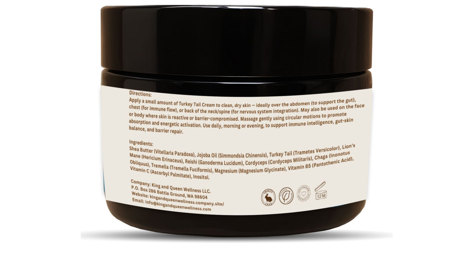 Turkey Tail – Mushroom Cream for Immune Balance, Skin Defense