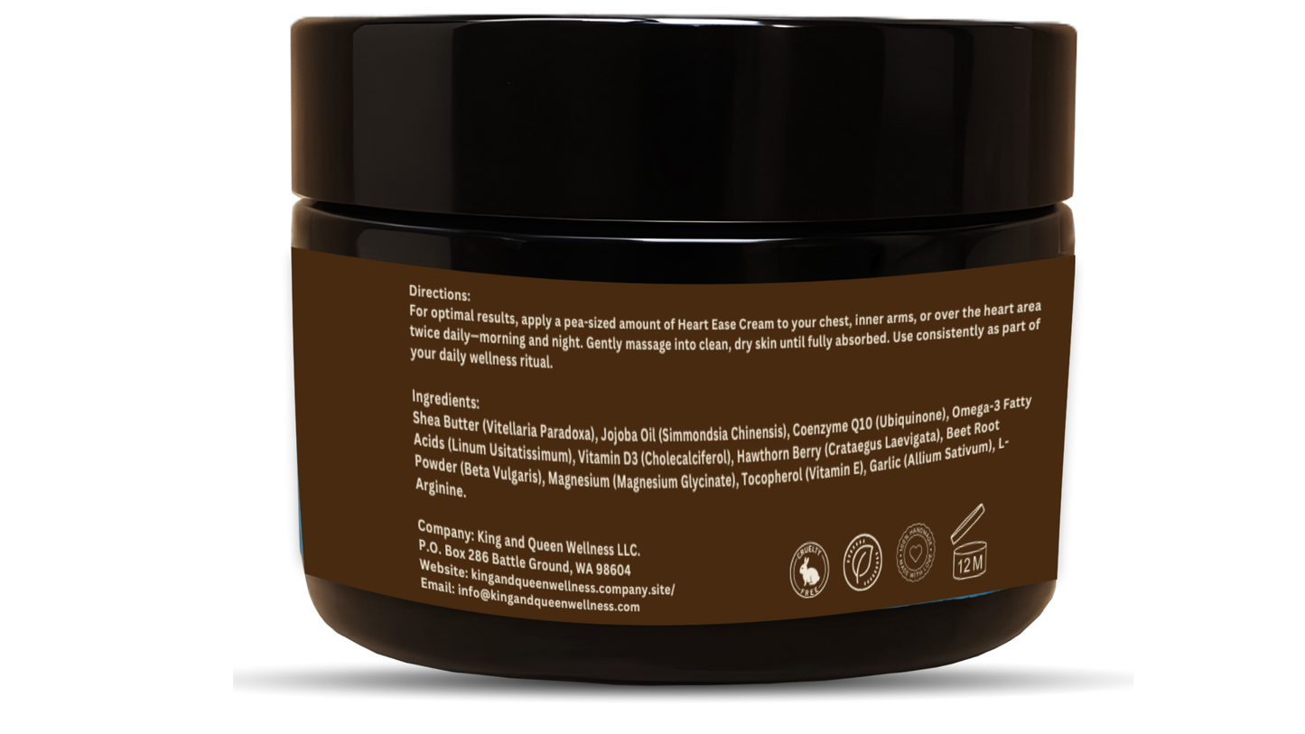 Heart Ease – Circulation & Vitality Cream with CoQ10, Hawthorn and Beet Root