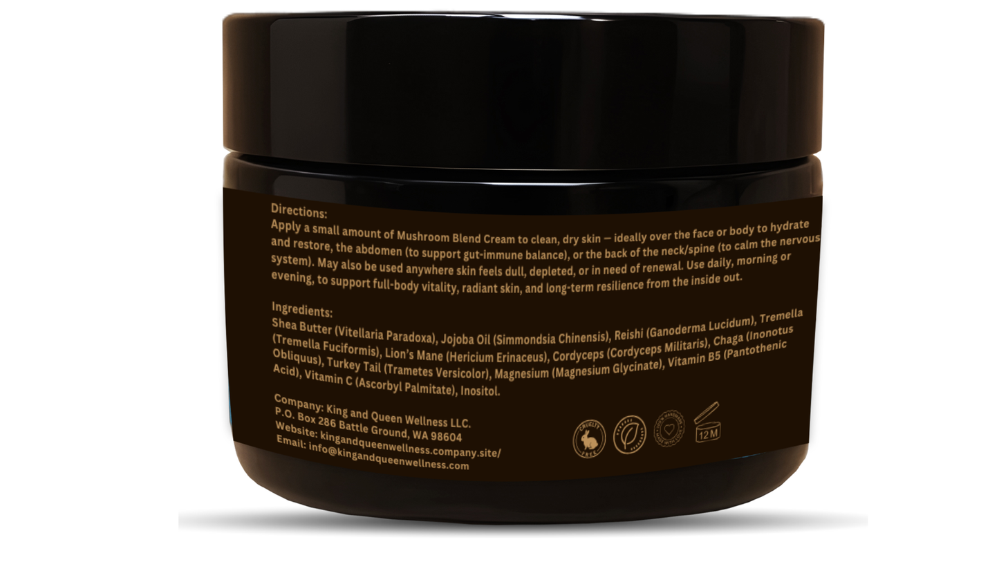 6 Mushroom Blend – Daily Adaptogenic Cream for Focus, Balance