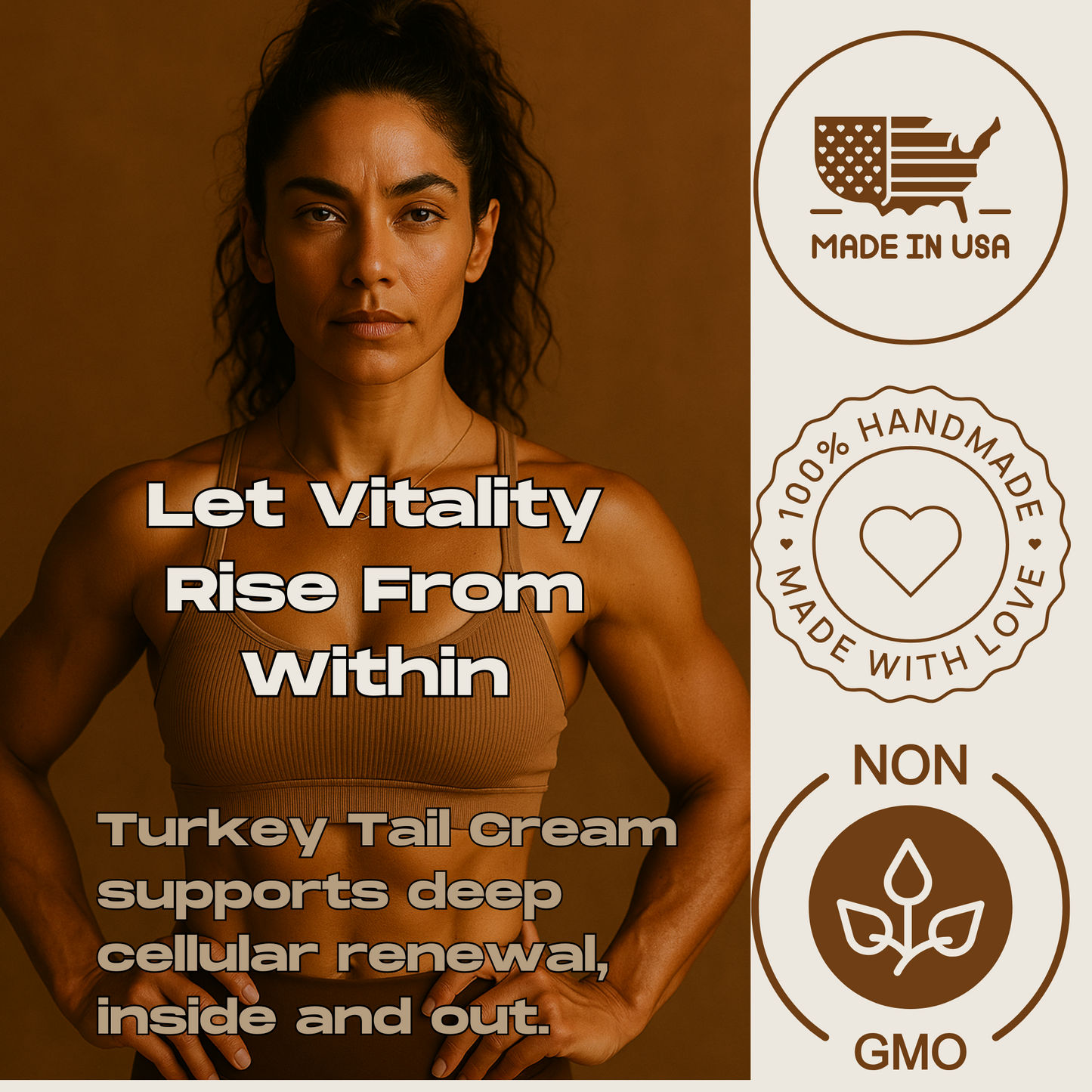 Turkey Tail – Mushroom Cream for Immune Balance, Skin Defense
