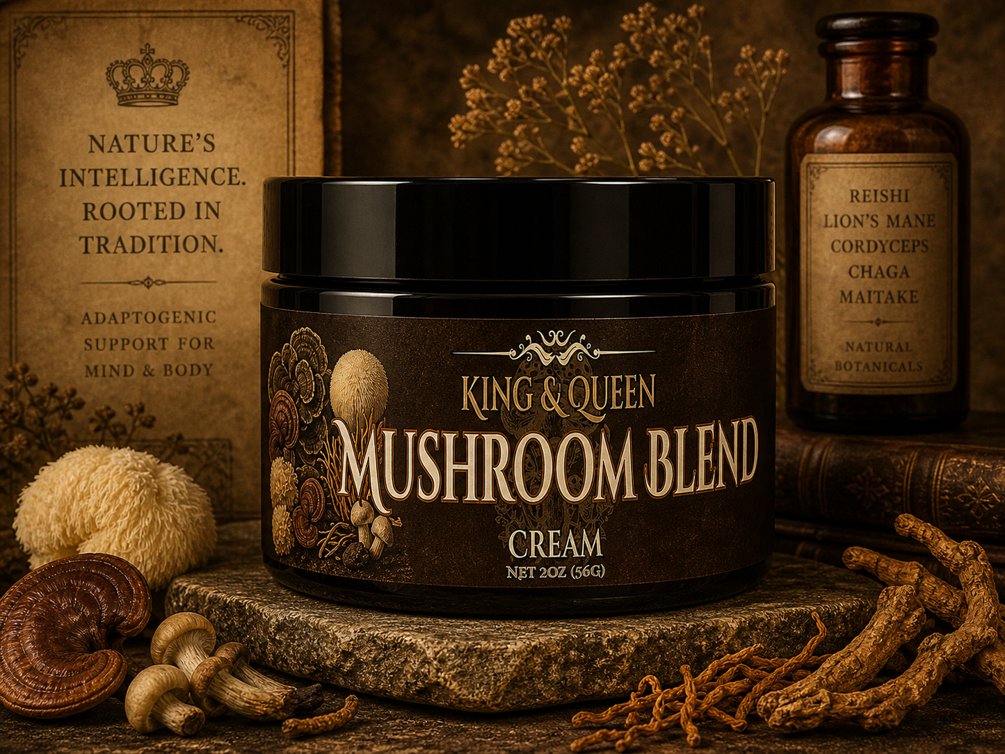 6 Mushroom Blend – Daily Adaptogenic Cream for Focus, Balance