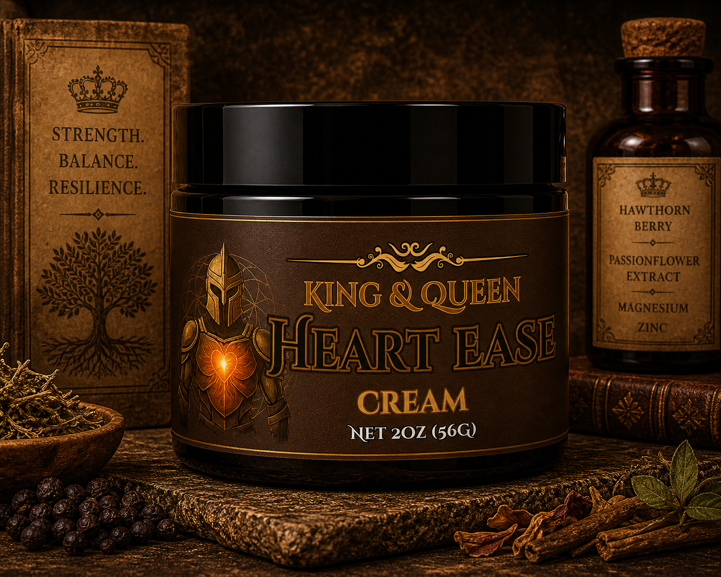 Heart Ease – Circulation & Vitality Cream with CoQ10, Hawthorn and Beet Root