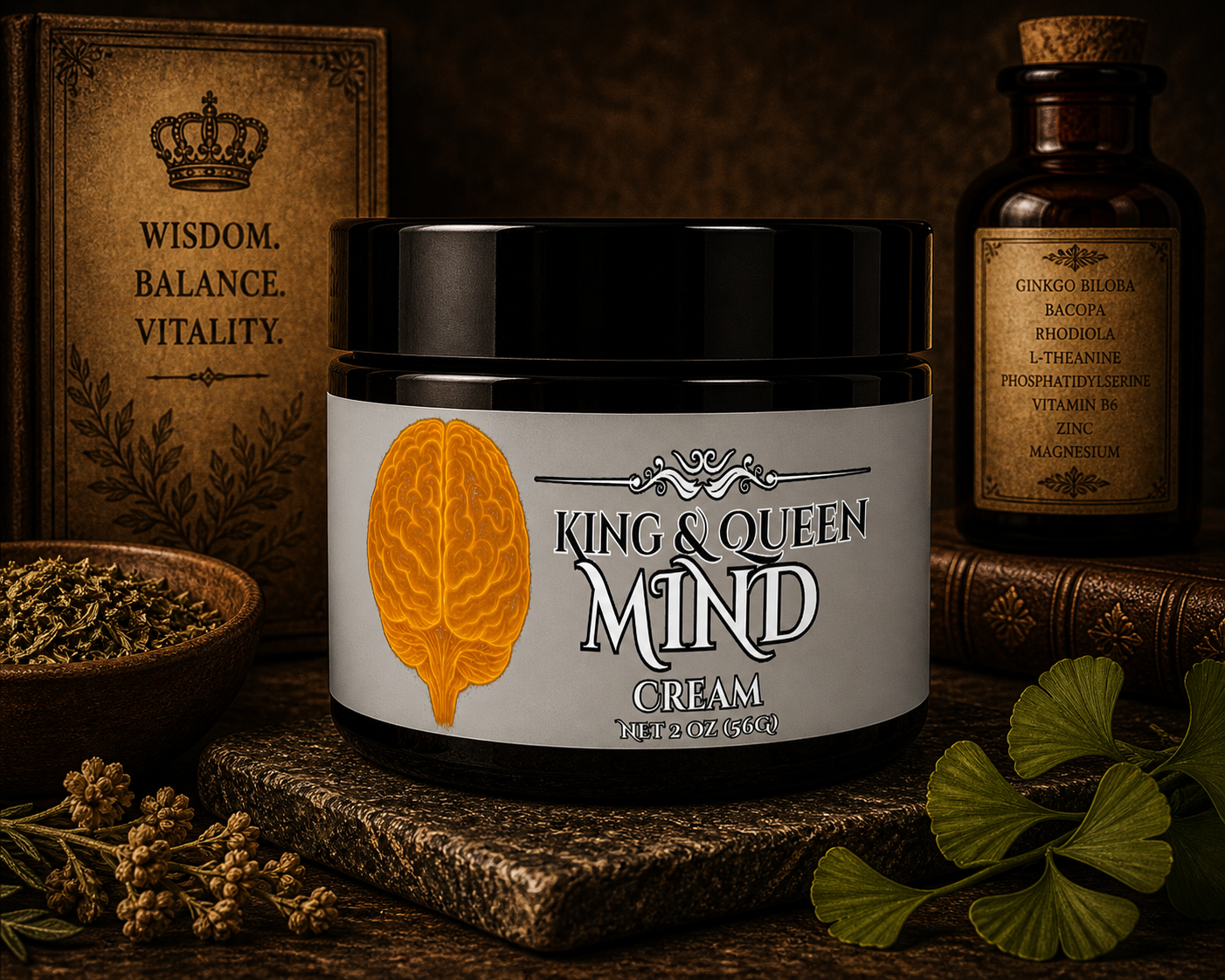 Mind Cream – Nootropic Herbal Blend for Focus Clarity and Daily Calm
