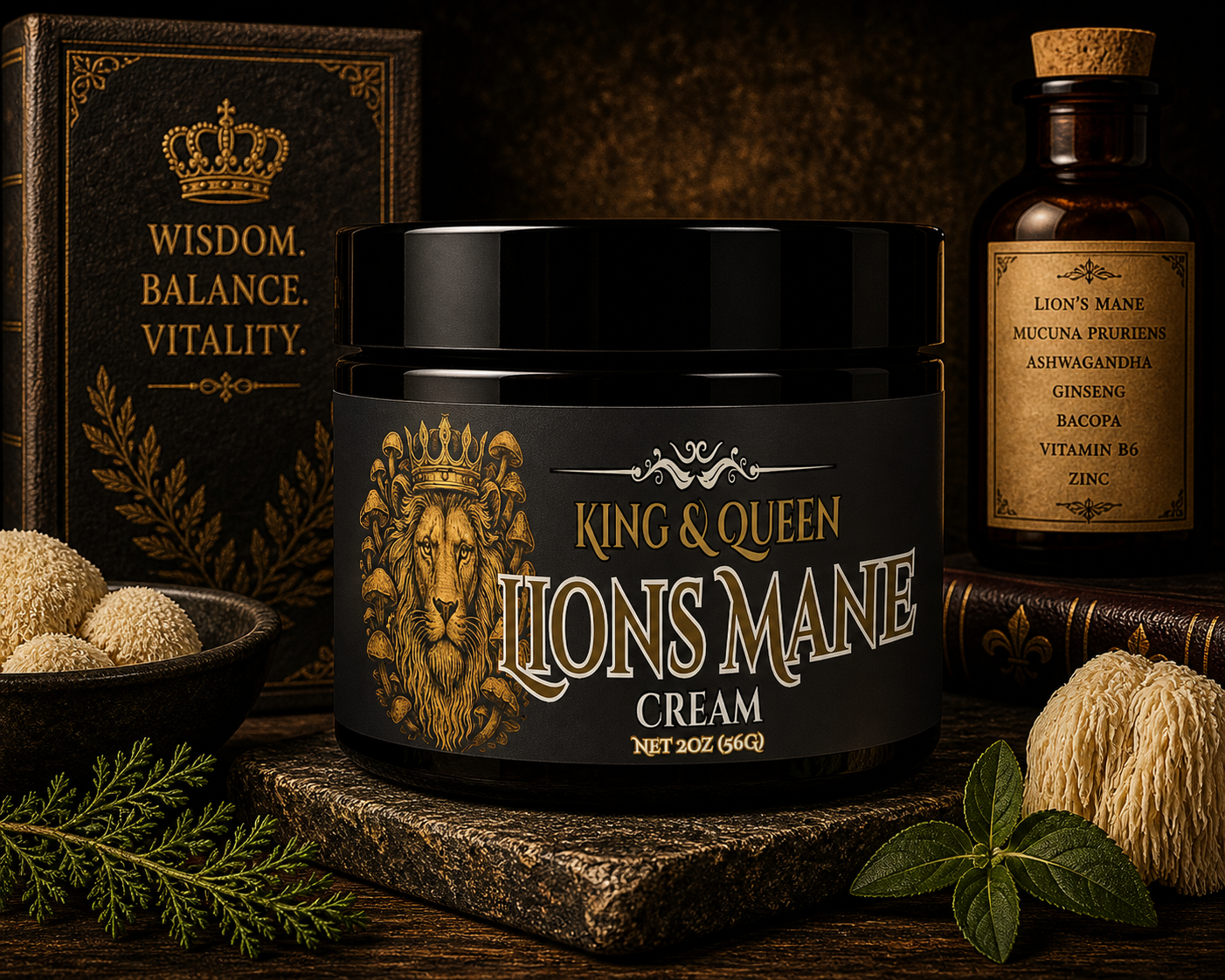 Lion’s Mane – Mushroom Cream for Focus, Clarity & Daily Cognitive Wellness