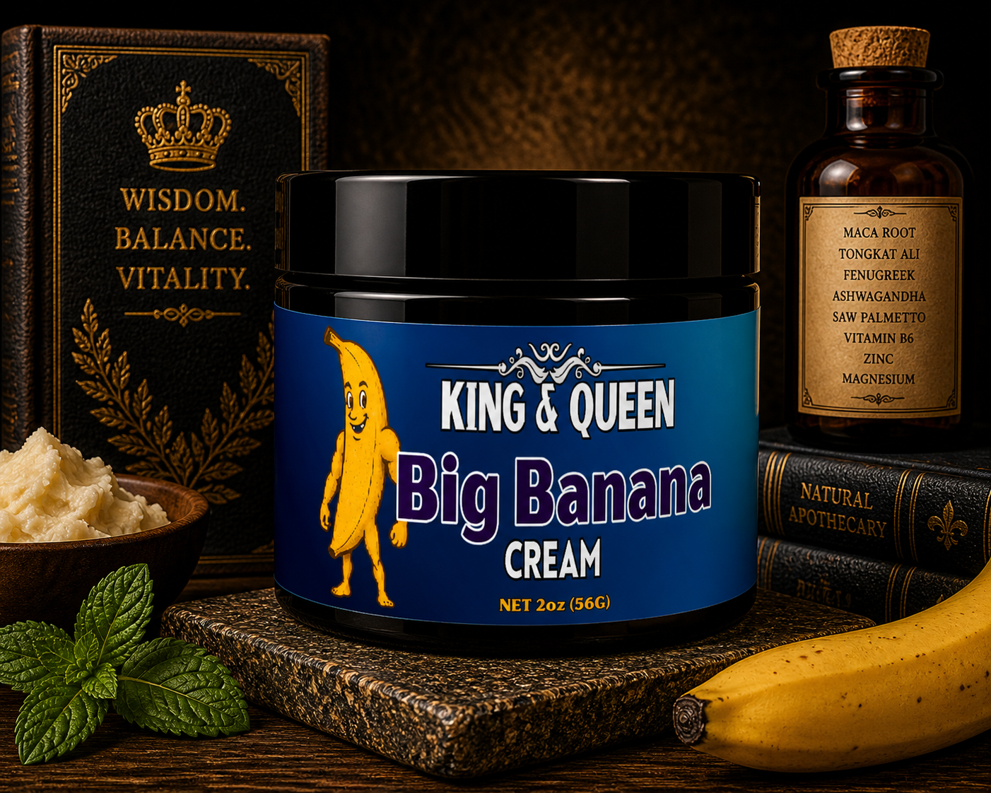 Big Banana – Men’s Bold Herbal Cream for Confidence & Energy • Maca