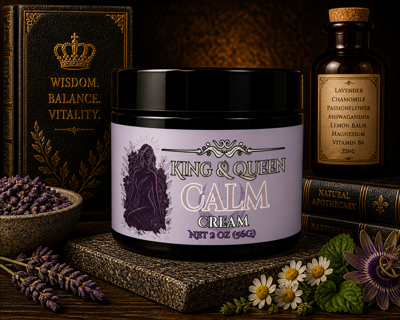 Calm – Adaptogenic Cream for Stress Ease, Emotional Balance