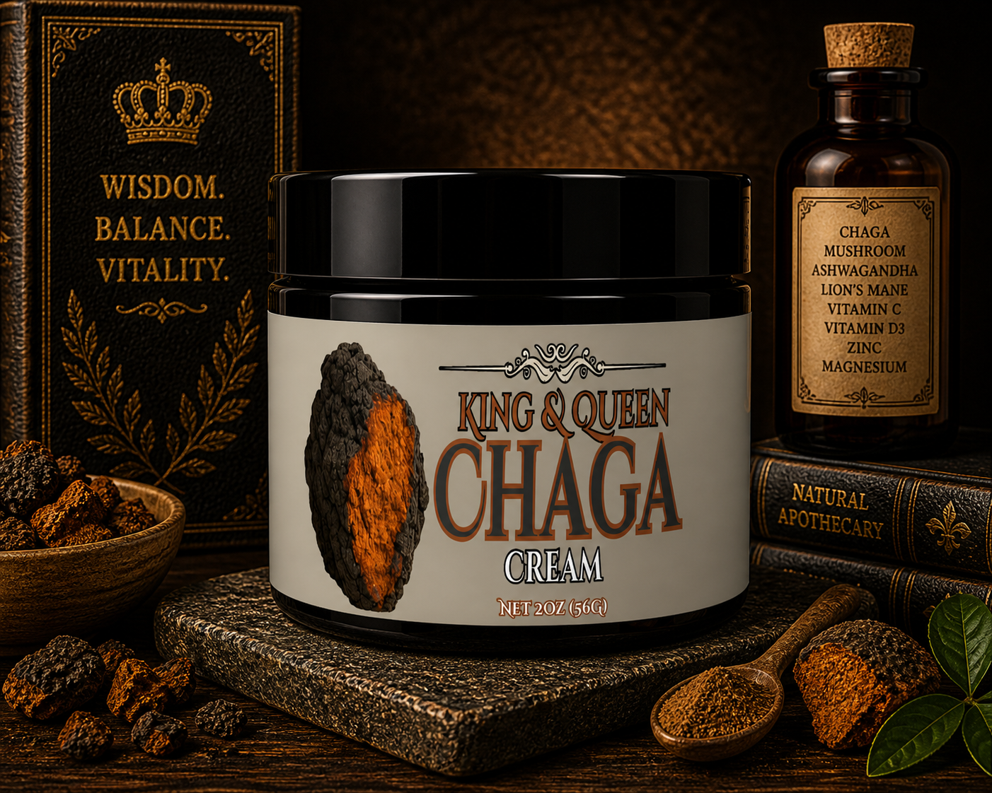 Chaga – Mushroom Antioxidant Cream for Skin Defense Glow & Vitality