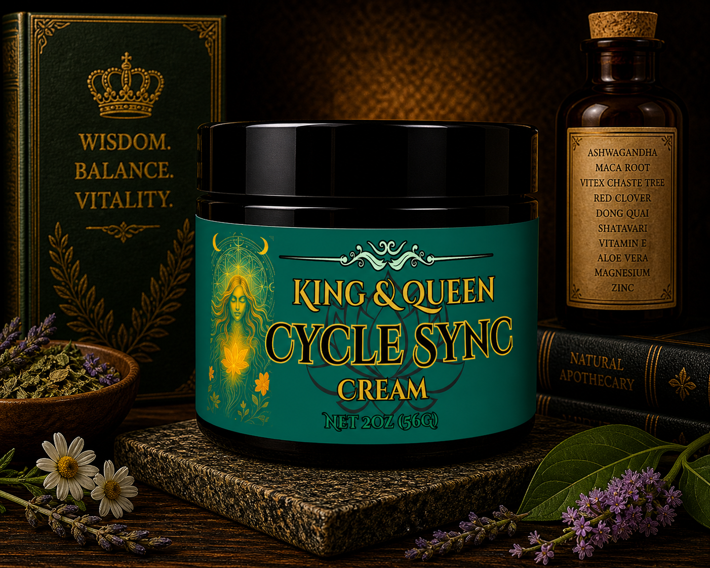 Cycle Sync Cream – Wild Yam, Chaste Tree, & Ashwagandha