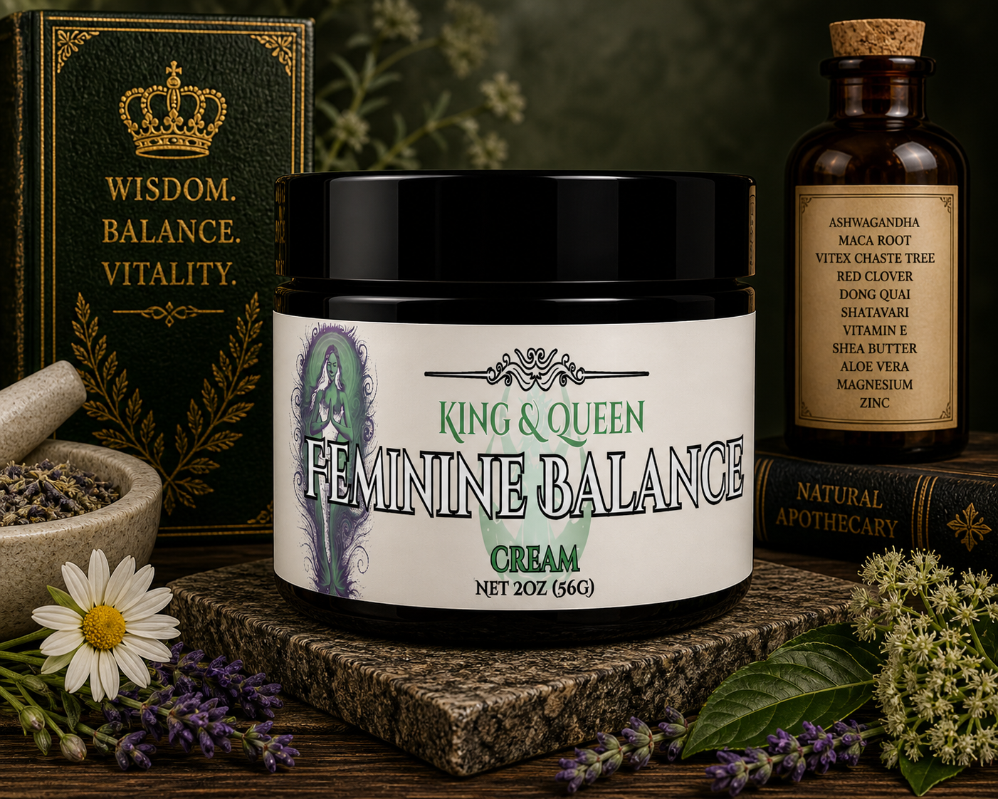 Feminine Balance Cream – PMS Relief, Cycle Harmony, Ashwagandha