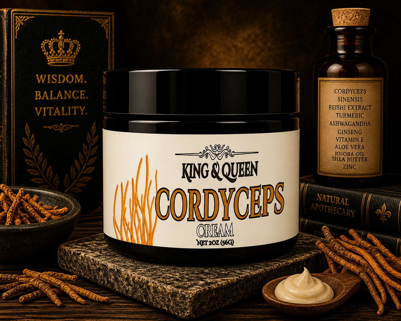 Cordyceps – Performance Energy Mushroom Cream • Oxygen Support • Adaptogenic