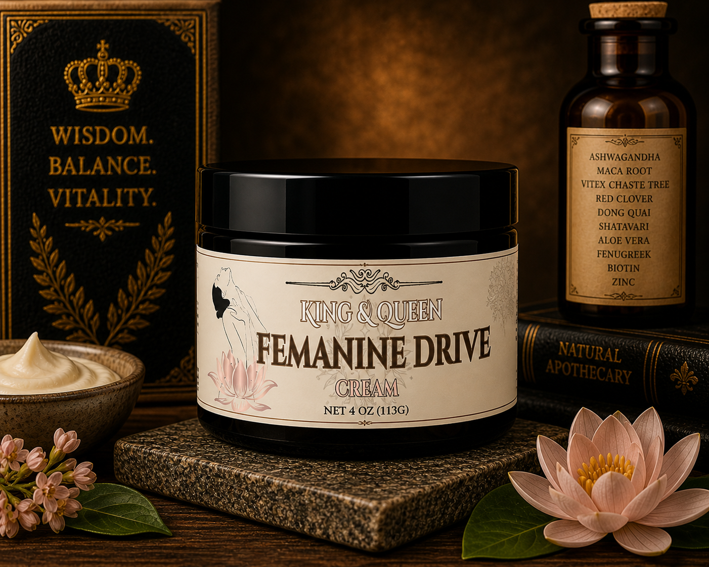 Feminine Drive – Women’s Libido Hormone Balance Energy Cream • Wild Yam