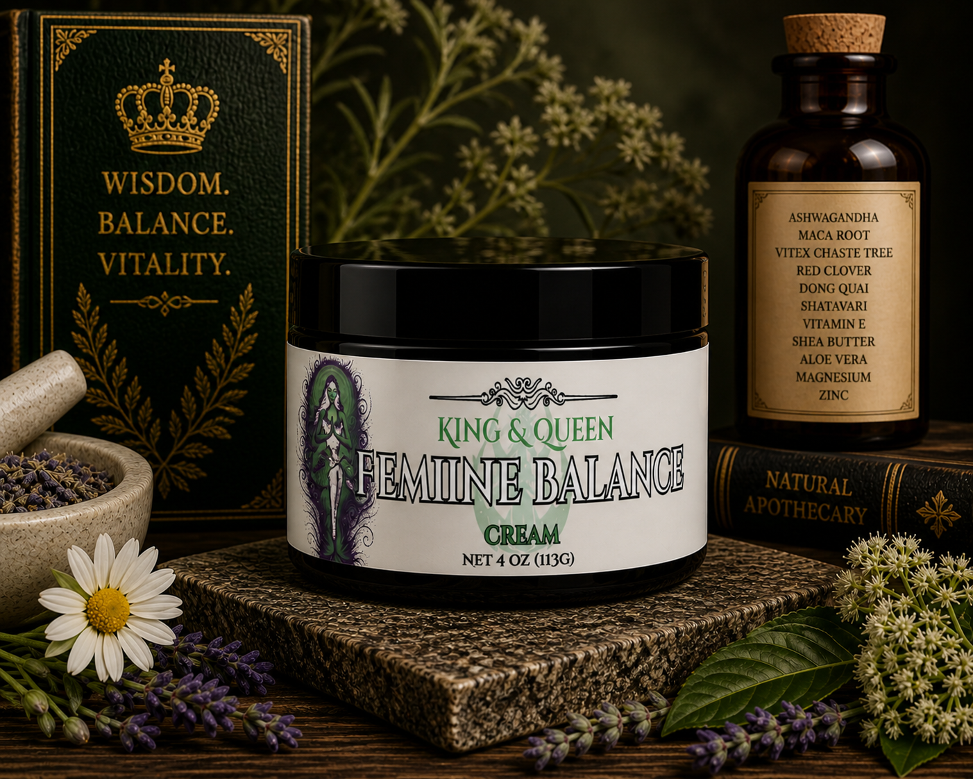 Feminine Balance Cream – PMS Relief, Cycle Harmony, Ashwagandha