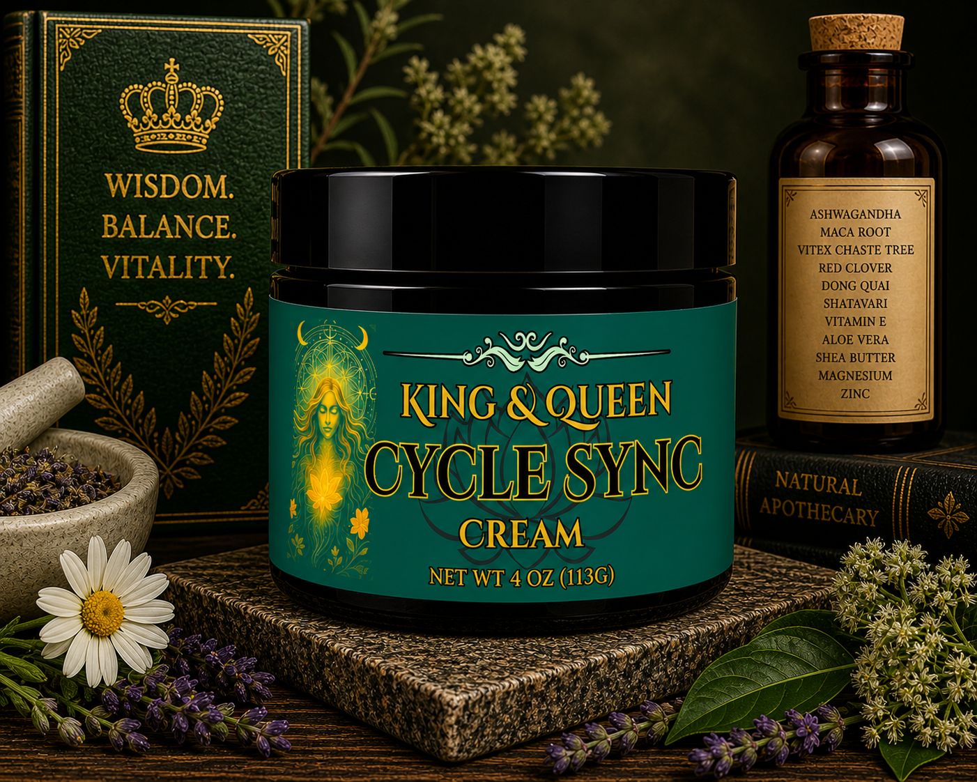 Cycle Sync Cream – Wild Yam, Chaste Tree, & Ashwagandha