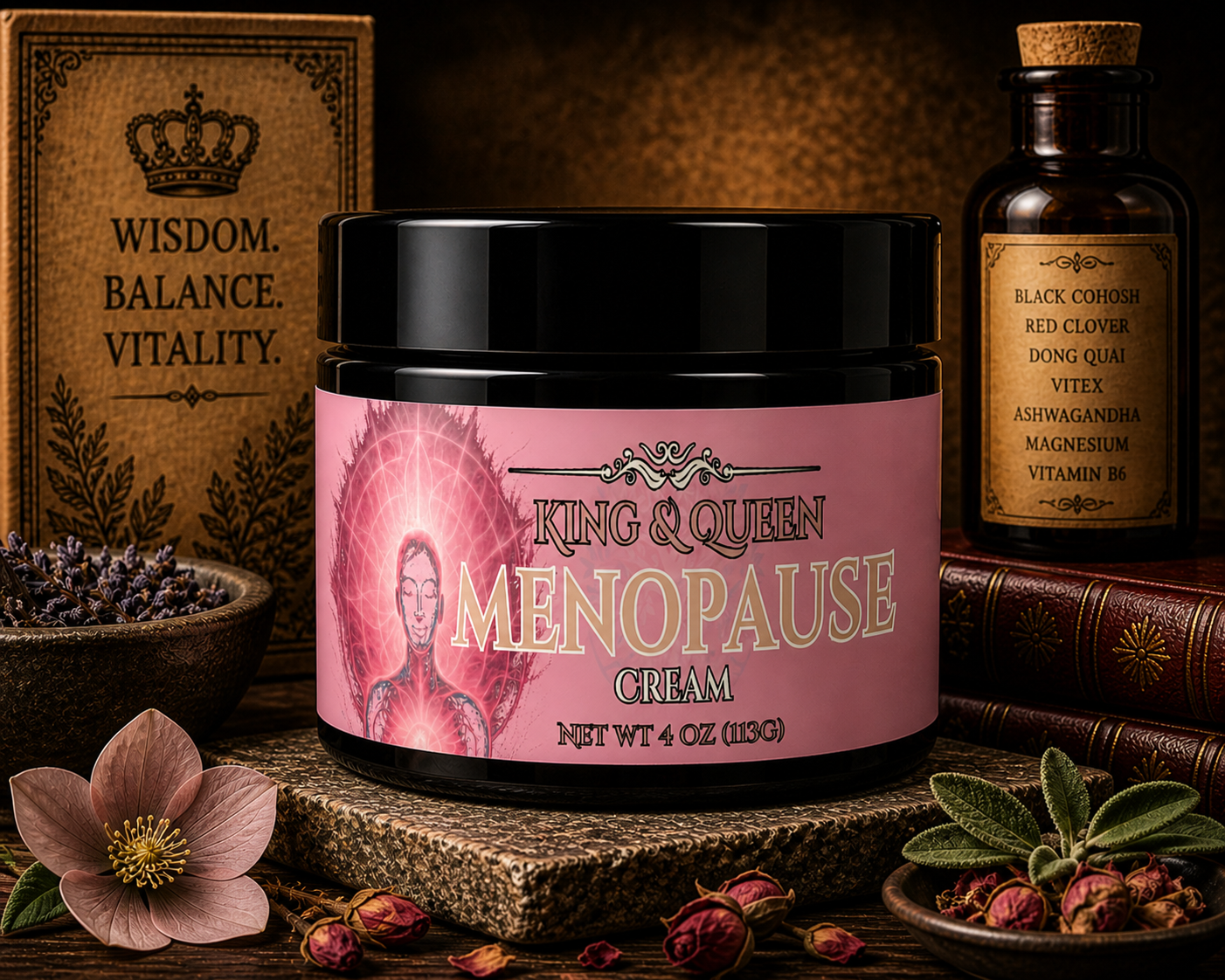 Menopause – Women’s Wild Yam Cream for Hormone Harmony, Hot Flash Comfort