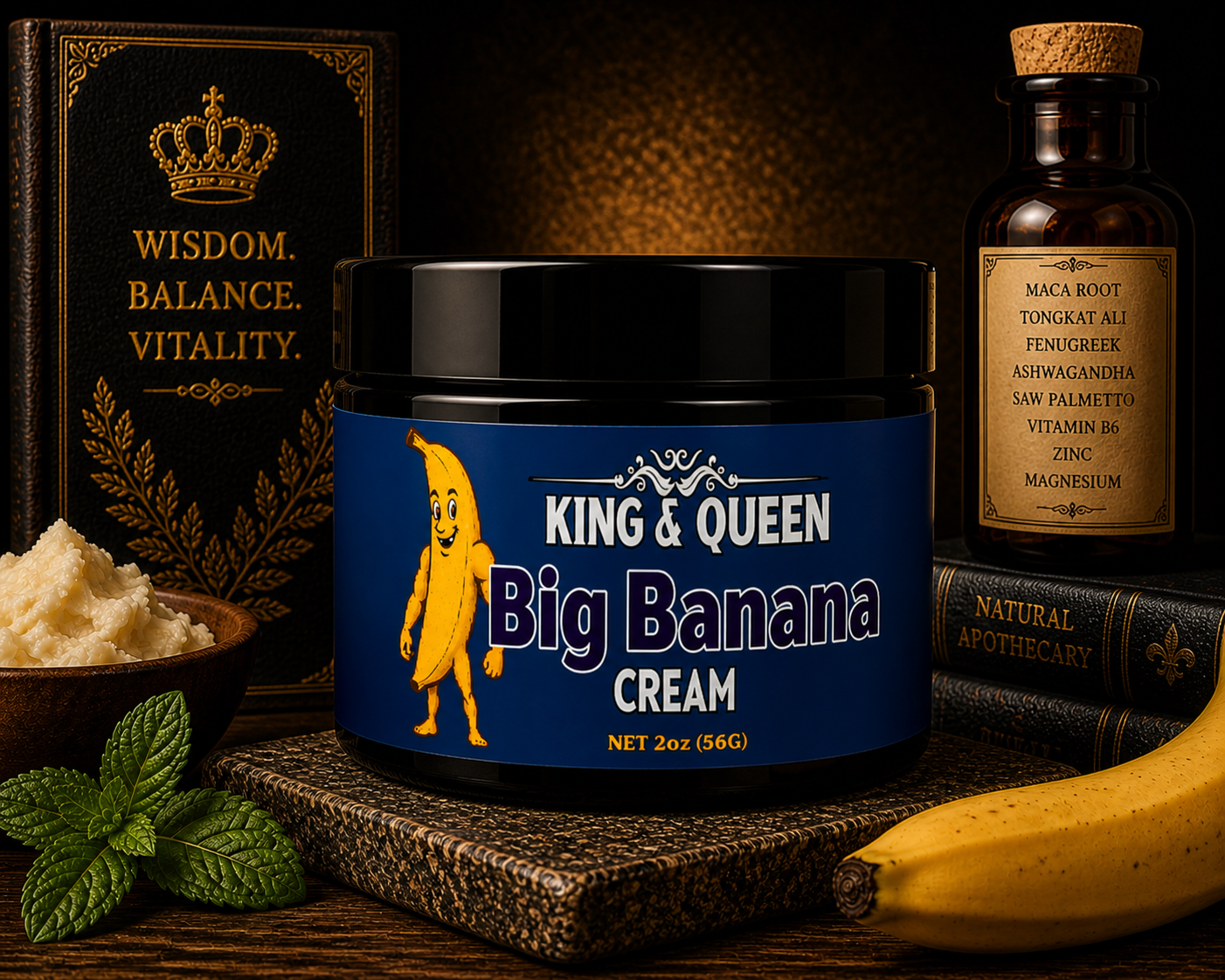 Big Banana – Men’s Bold Herbal Cream for Confidence & Energy • Maca