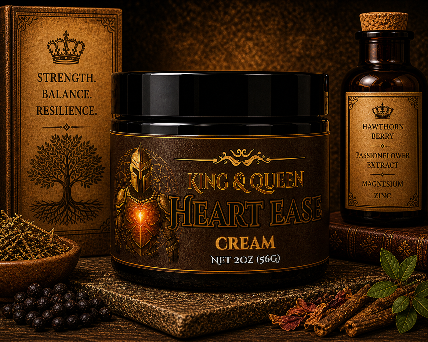Heart Ease – Circulation & Vitality Cream with CoQ10, Hawthorn and Beet Root