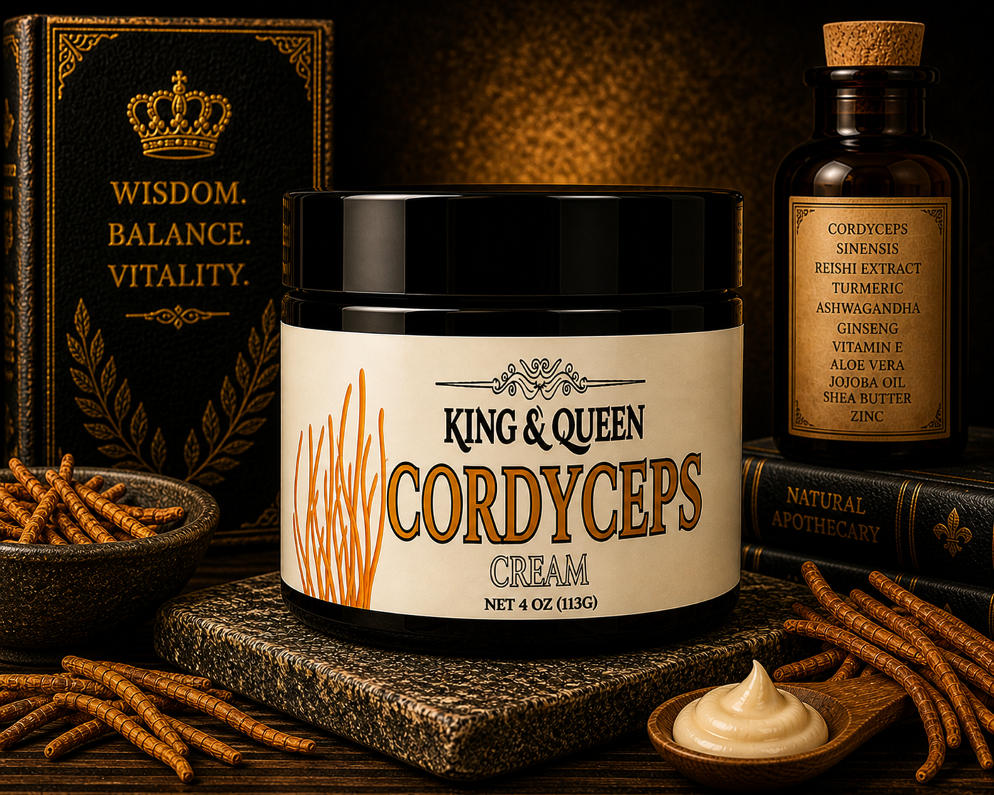 Cordyceps – Performance Energy Mushroom Cream • Oxygen Support • Adaptogenic