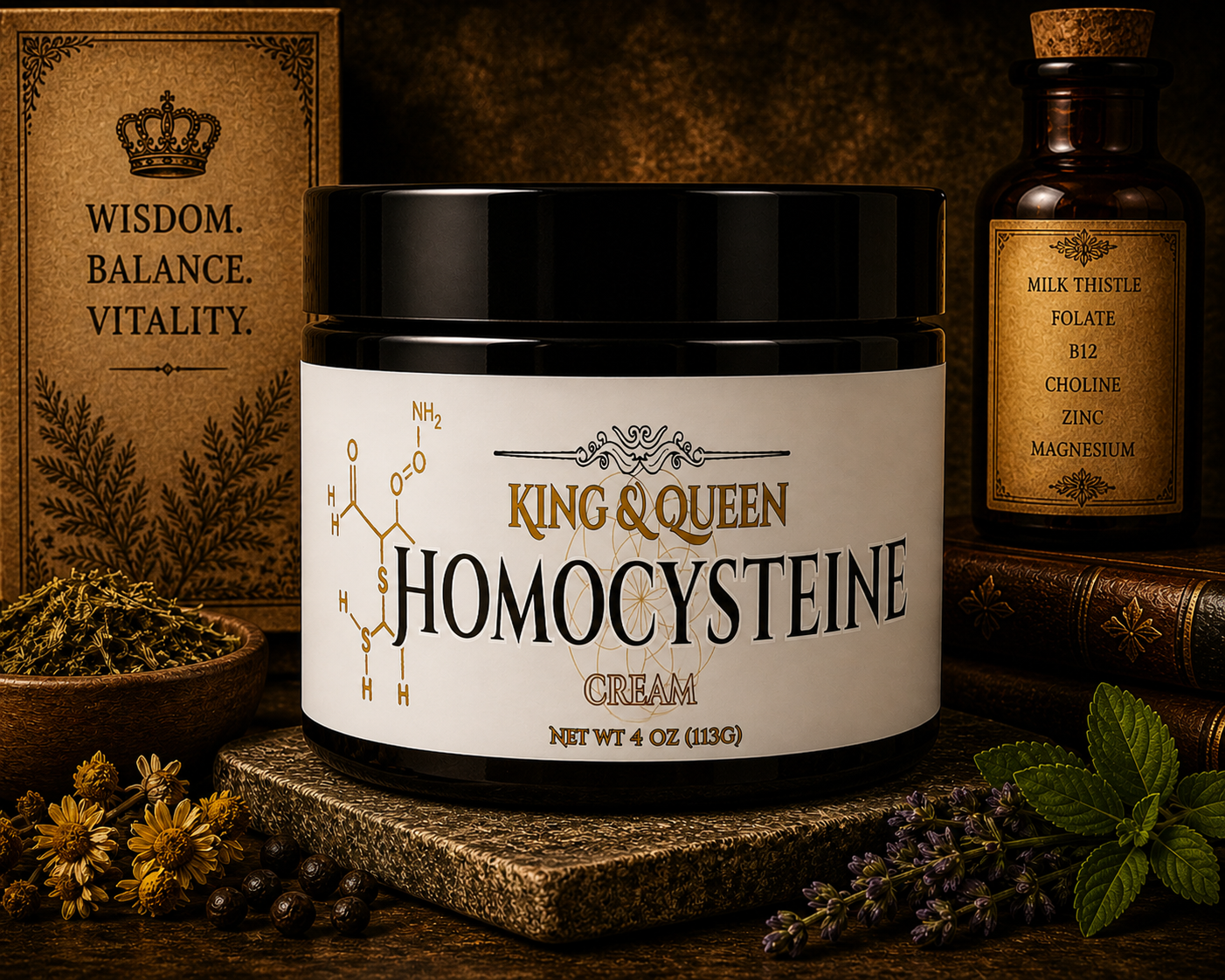 Homocysteine Support Cream – Methylation Wellness with B12, B Complex