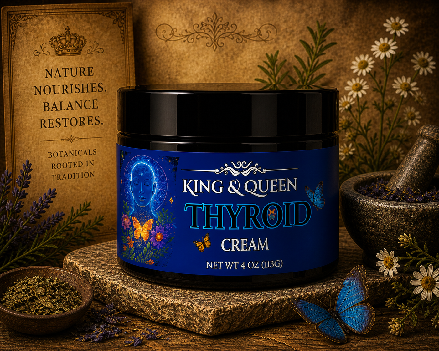 Thyroid Support Cream – Daily Balance Energy Focus Support Iodine Selenium