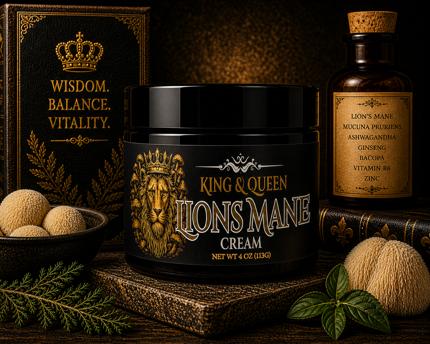 Lion’s Mane – Mushroom Cream for Focus, Clarity & Daily Cognitive Wellness