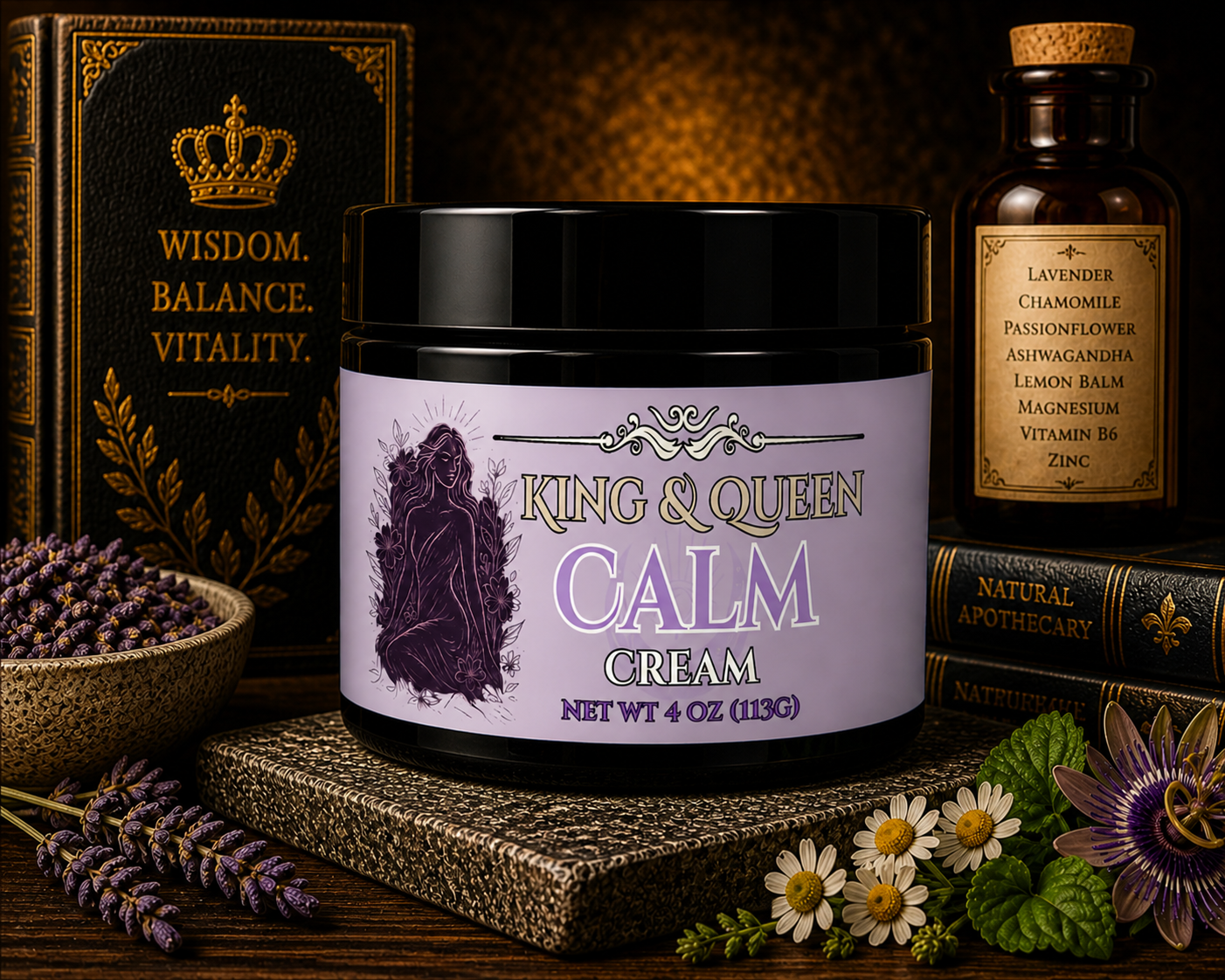 Calm – Adaptogenic Cream for Stress Ease, Emotional Balance