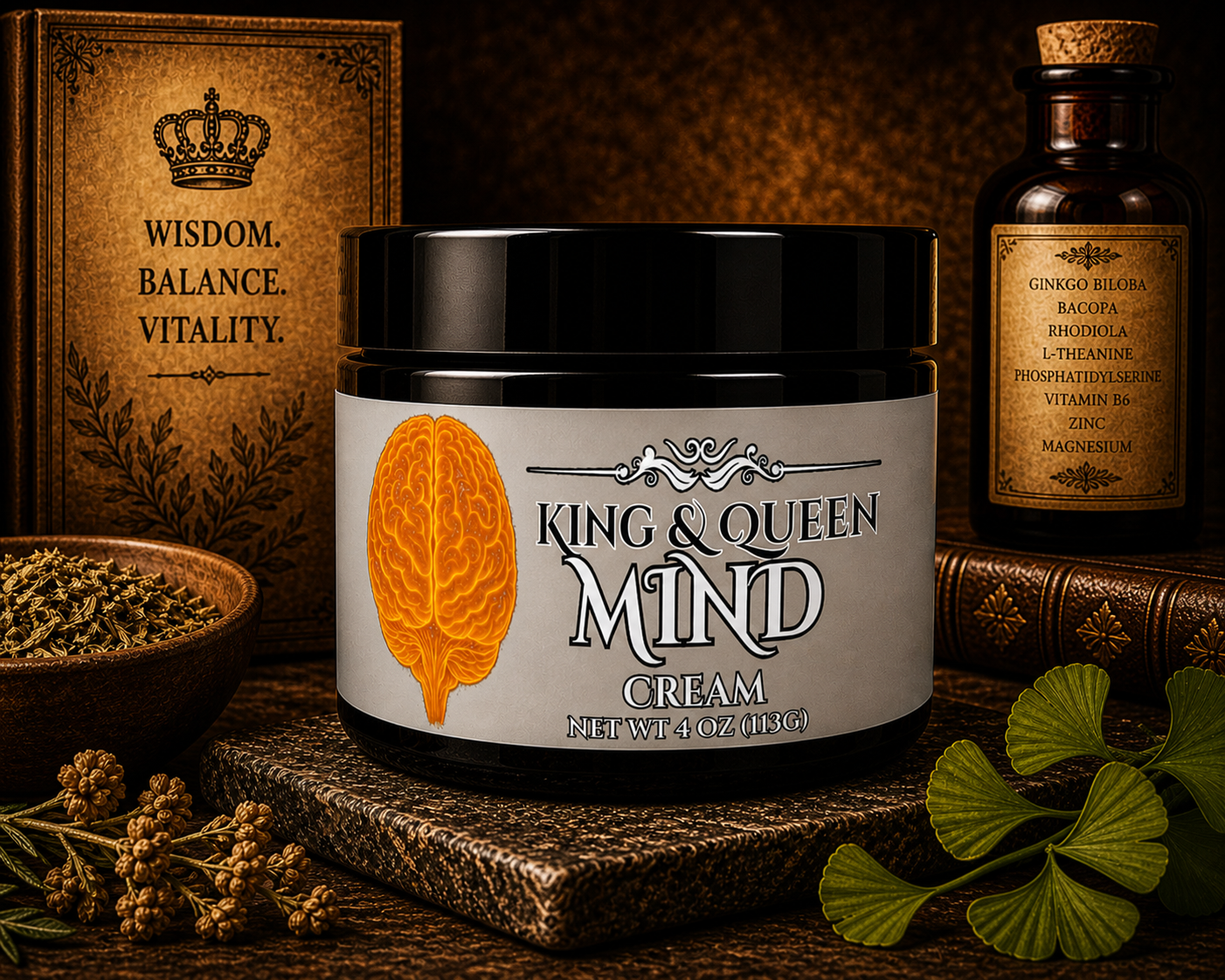 Mind Cream – Nootropic Herbal Blend for Focus Clarity and Daily Calm