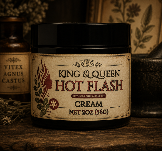 Hot Flash Cream | Wild Yam, Vitex & Red Clover | Botanical Body Cream |