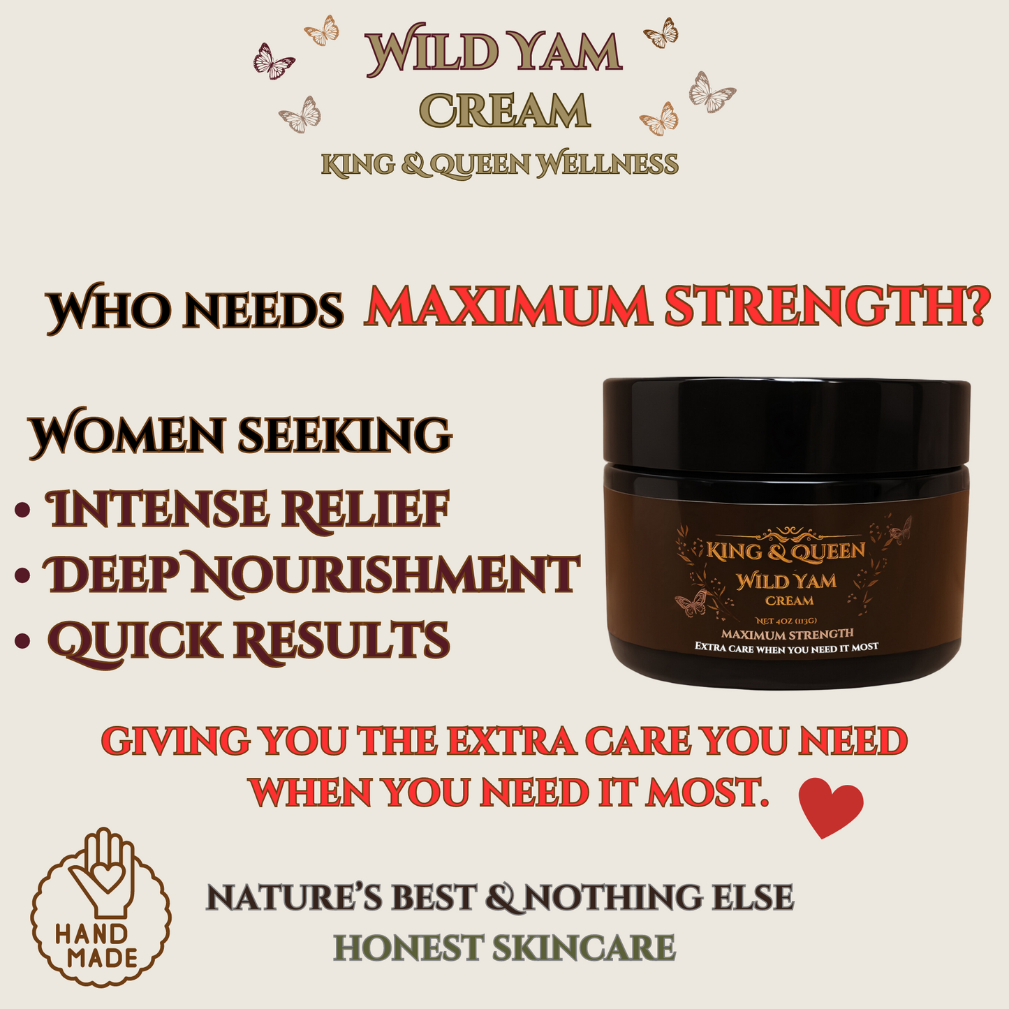 Wild Yam Cream - Women's Herbal Balance Standard Strength