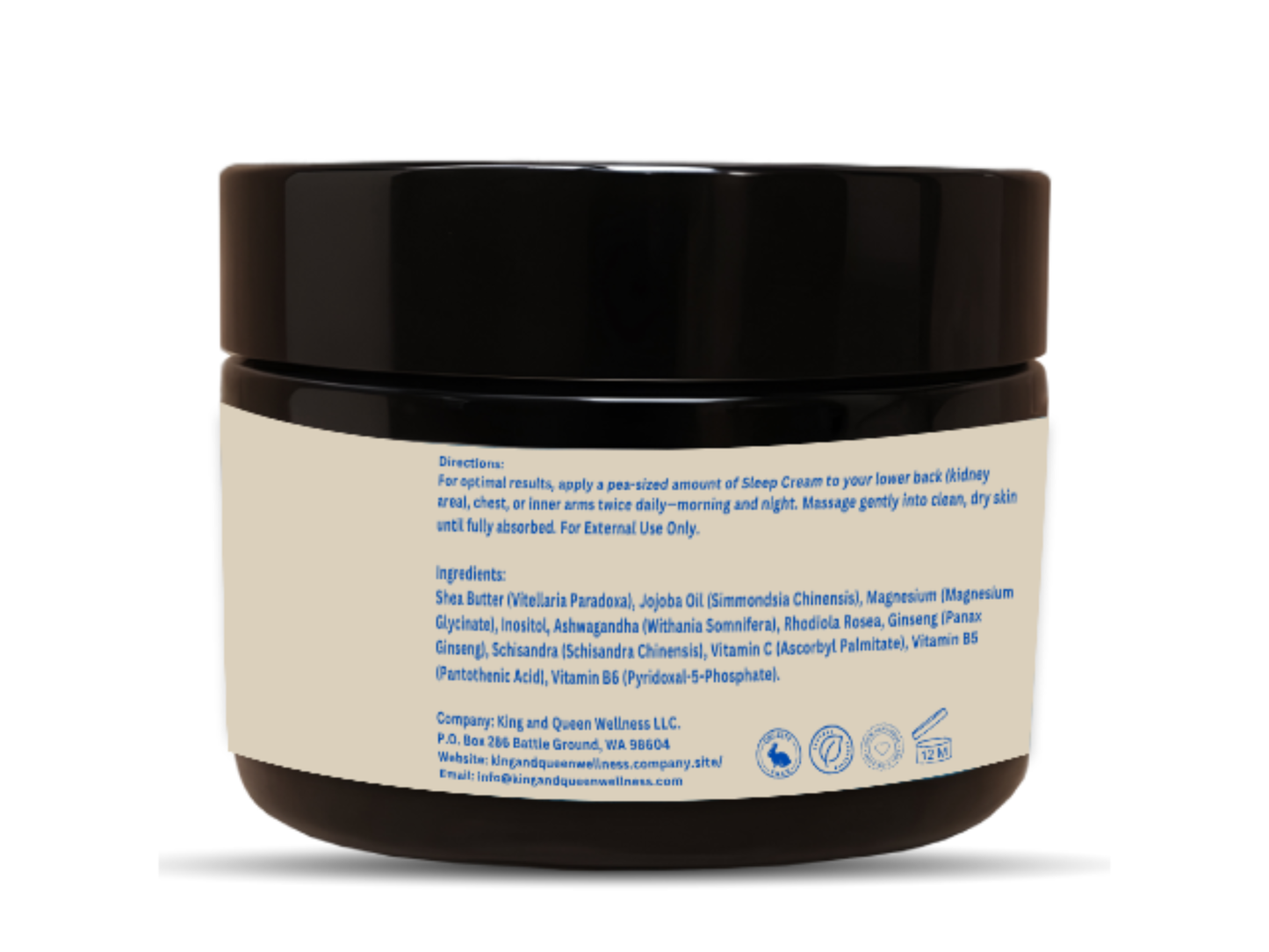 Sleep Cream – Nighttime Calm Relaxation Adrenal Herbal Balm for Rest