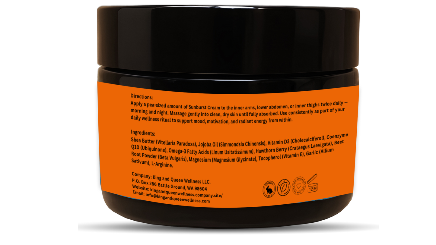Sunburst – Vitamin D3 Cream for Sunlight Support Mood Warmth Daily Wellness