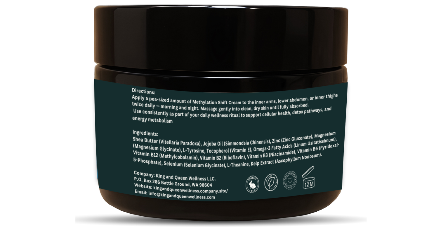 Methylation – Homocysteine & MTHFR Support Cream • B12 • B6 • B2 • Selenium