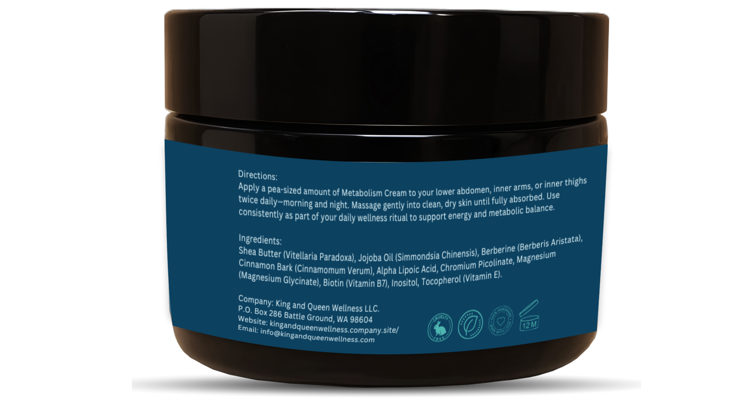 Metabolism – Blood Sugar Balance & Energy Support Cream – Berberine + Alpha
